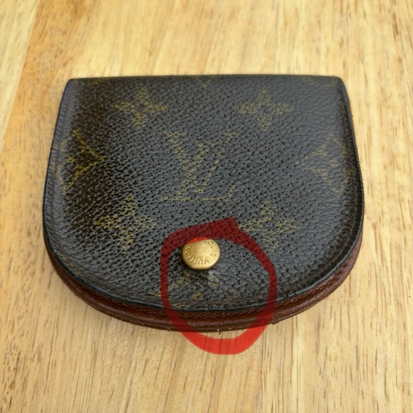 Louis Vuitton Brown Monogram Coin Pouch Change Purse Vintage - Picture 14 of 15